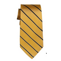 Stock Yellow/ Navy Striped Silk Tie